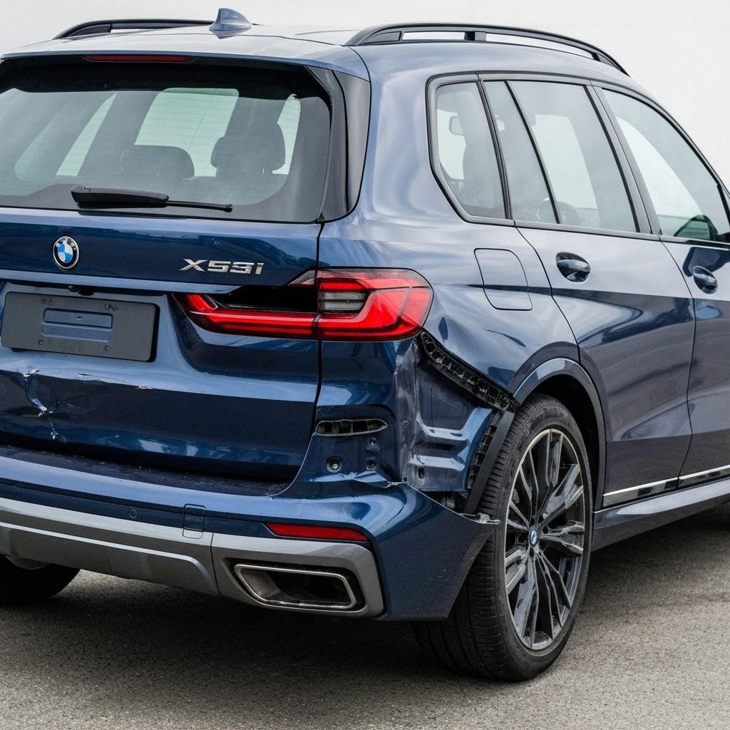 2022 BMW X7 X40i with rear-end damage